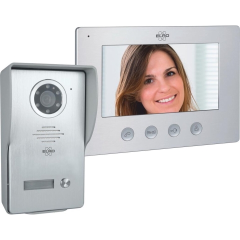 ELRO DV477W Video Deur Intercom - 7"Kleurenscherm - Verstelbare camera met nachtzicht - Color Night Vision - 16 Beltonen