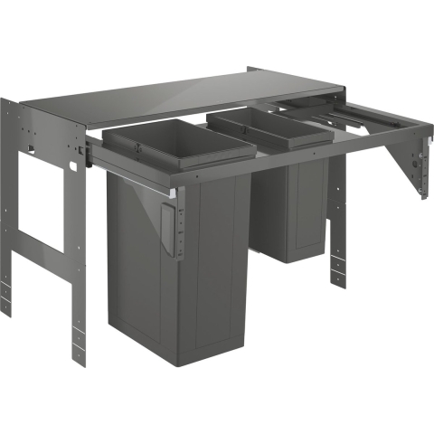 GROHE Inbouw prullenbak - 2 afvalbakken (1x29L en 1x11L) - 40982000