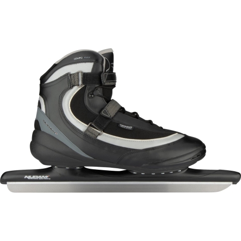 Nijdam Norenschaats XXL Pro-Line - Softboot - Zwart/Zilvergrijs - 49