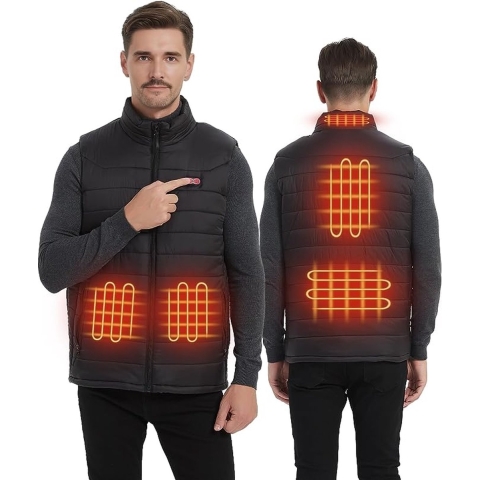 Elysium - Verwarmde bodywarmer - 3 Standen - USB Oplaadbaar - Maat S - Unisex - 5 Verwarmde Zones - Verwarmde Kleding - Verwarmde Jas - Verwarmde Vest