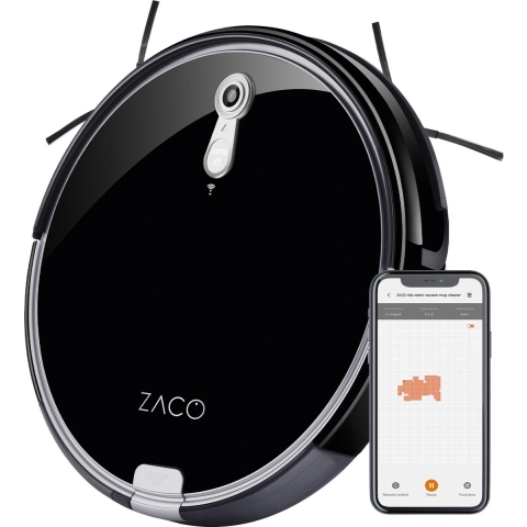 ZACO A8s - Robotstofzuiger met dweilfunctie - Zwart