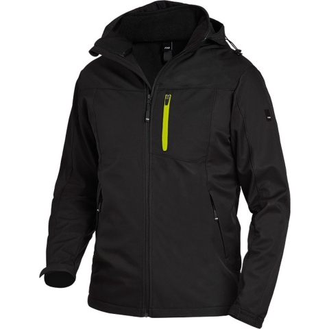 FHB Jannik Softshell-Jack Antraciet-Zwart maat M