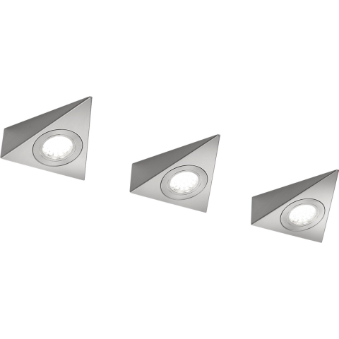 Wandlamp TRIO Leuchten Ecco - Nikkel (set van 3)
