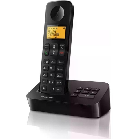Philips draadloze telefoon D2651B - zwart