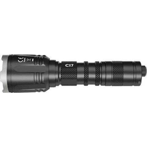 NiteCore zaklamp CI7 Chameleon wit - infrarood - 2500 lumen - Zwart