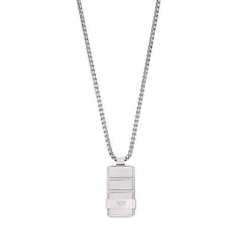 Emporio Armani EGS3078040 Heren Collier - Zilverkleurig