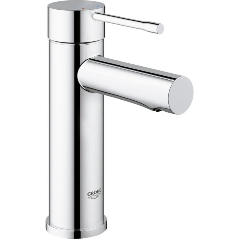 GROHE Essence New Wastafelkraan - lage uitloop - zonder waste - chroom - Waterbesparend