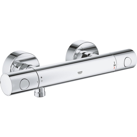 GROHE Precision Get Thermostatische Douchekraan - 15 cm - Waterbesparend - Inclusief koppelingen - Chroom