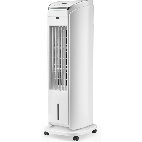 Solis Cool Air 7587 Aircooler - Mobiele Luchtkoeler zonder Afvoer - Ventilator Staand - Met Afstandsbediening - Luchtkoelers met Water - Wit