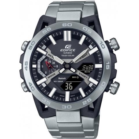 Casio Edifice Suspension ECB-2000D-1AEF Herenhorloge 51 mm -Zilverkleurig