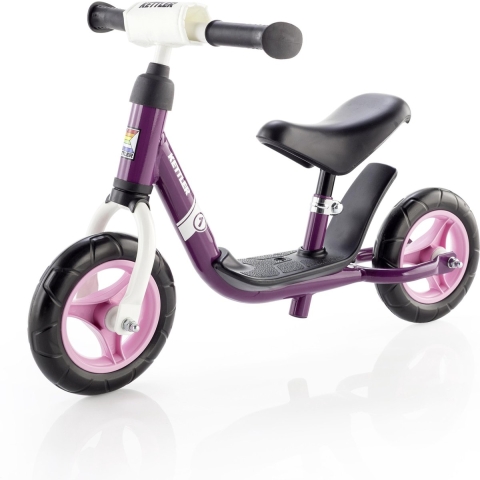 Kettler Run 8"Girl - Loopfiets - Voetenplank - Ergonomisch zadel - Bordeaux