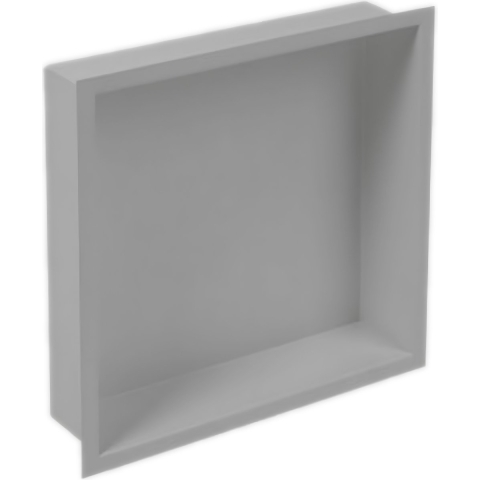 Plieger Inbox inbouwnis met flens 30x30x7.5cm waterproof RVS