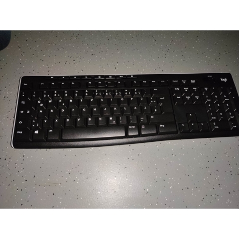 Logitech K270 draadloos QWERTZ toetsenbord - Zwitserse layout - Zwart