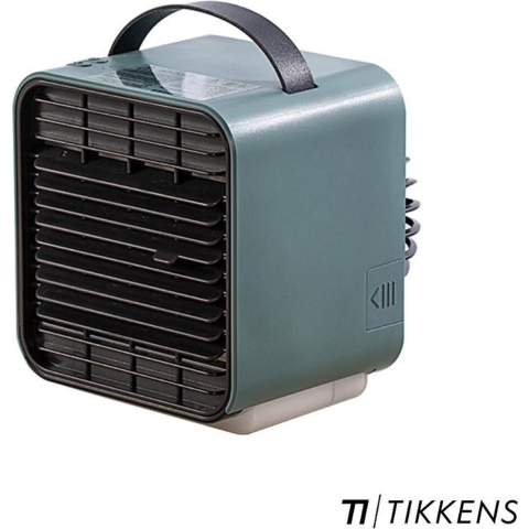 TIKKENS Mini Luchtkoeler / Ventilator / Tafelventilator / Aircooler - Donkergroen