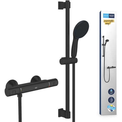 GROHE QuickFix Precision Start doucheset - Veiligheidsfuncties - Waterbesparend - Matte Black