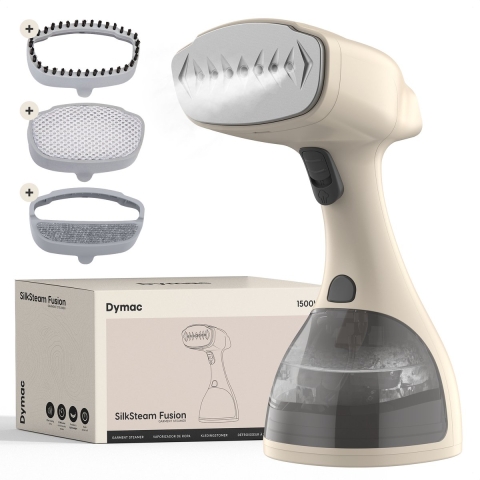 Dymac Kledingstomer– Stoomreiniger – Handstomer Kleding en Meubilair – Stoomapparaat – 300ml Steamer - Beige