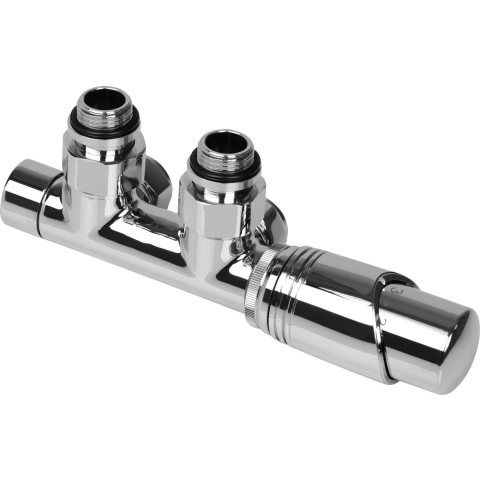 Plieger Como design onderblok set haaks incl. koppeling 15 en 16mm chroom