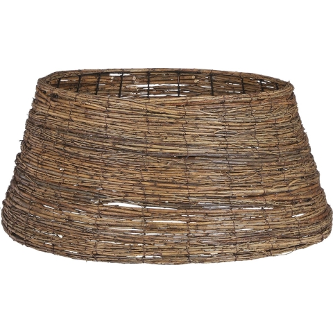 House of Seasons Kerstboommand - H28 xØ65 cm - Wilgentakken - Bruin