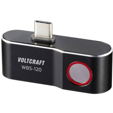 VOLTCRAFT WBS-120 Warmtebeeldcamera -20 tot 400 °C 120 x 90 Pixel 25 Hz USB-C-aansluiting voor Android apparatuur
