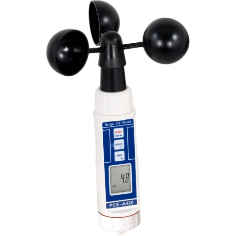 PCE Instruments Windmeter 2.5 tot 126 km/h Met datalogger