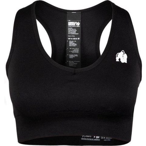 Gorilla Wear Neiro Seamless Sportbeha - Zwart - S/M