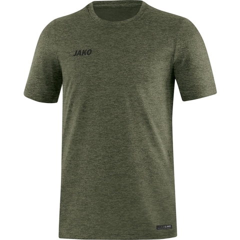 JAKO 6129 T-Shirt Premium Basics - Kaki Gemeleerd - 3XL