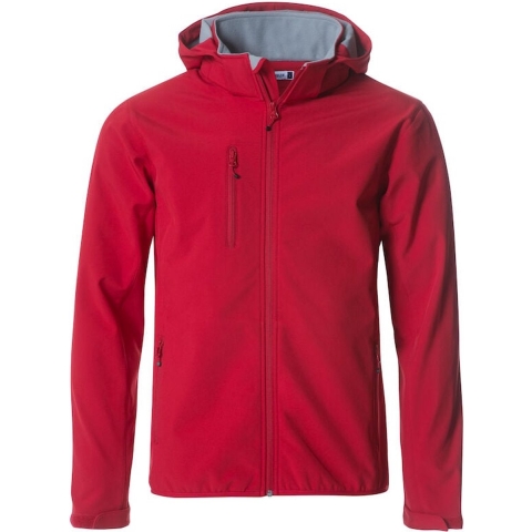 Clique 020912 Basic Hoody Softshell - Rood - 4XL