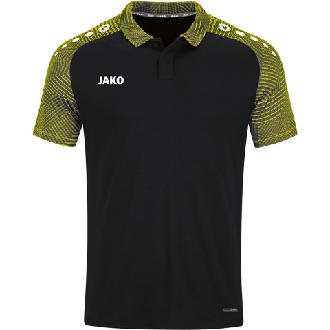 JAKO 6322 Polo Performance - Zwart/Zachtgeel - XL