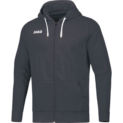 JAKO 6865 Jas Met Kap Base - Antraciet - XXL