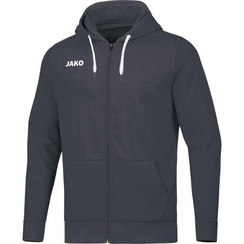 JAKO 6865D Jas Met Kap Base Dames - Antraciet - 38