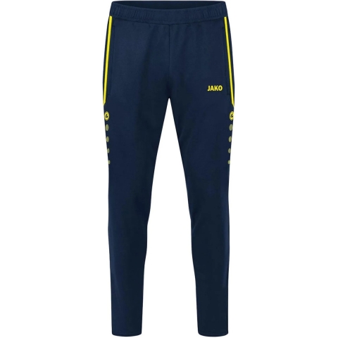 JAKO 8489K Trainingsbroek Allround Kids - Marine/Fluogeel - 164