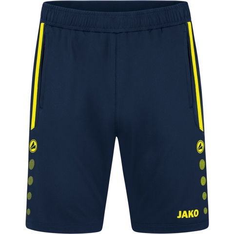 JAKO 8589 Trainingsshort Allround - Marine/Fluogeel - XL