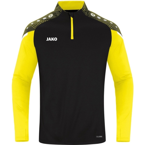 JAKO 8622K Ziptop Performance Kids - Zwart/Zachtgeel - 152