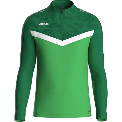JAKO 8624K Ziptop Iconic Kids - Zachtgroen/Sportgreen - 164