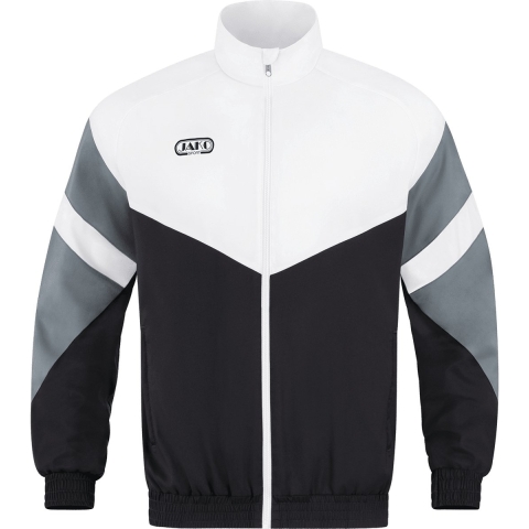 JAKO 9811 Vest Retro - Zwart/Wit/Steengrijs - S