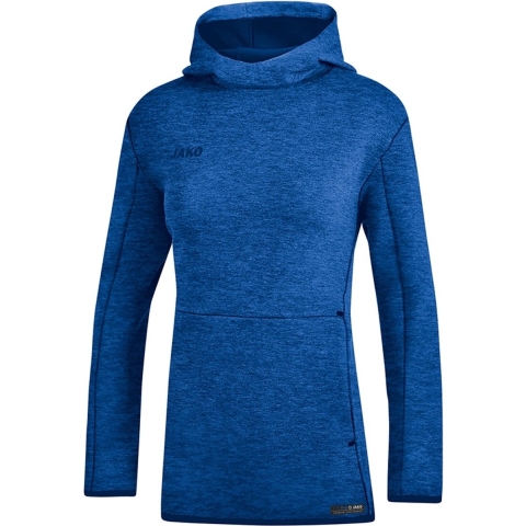 JAKO 6729D Sweater Met Kap Premium Basics Dames - Royal Gemeleerd - 34