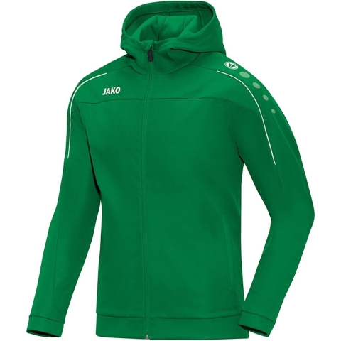 JAKO 6850 Jas Met Kap Classico - Sportgroen - M