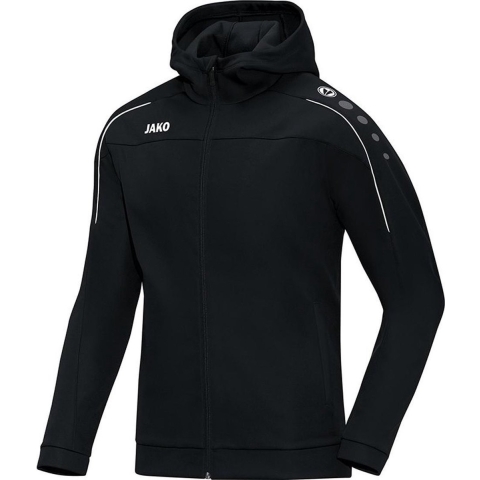 JAKO 6850D Jas Met Kap Classico Dames - Zwart - 48
