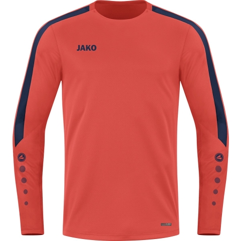 JAKO 8823 Sweater Power - Flame/Marine - XXL