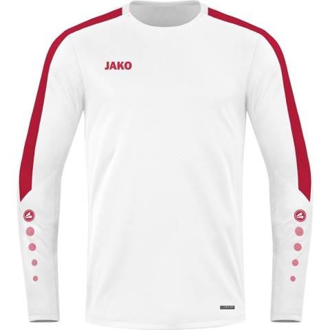 JAKO 8823K Sweater Power Kids - Wit/Rood - 140