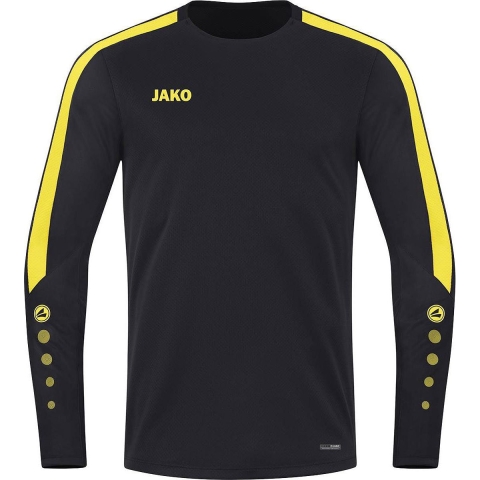 JAKO 8823K Sweater Power Kids - Zwart/Citroen - 152