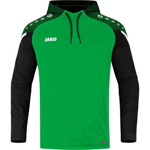 JAKO 6722 Sweater Met Kap Performance - Zachtgroen/Zwart - XXL