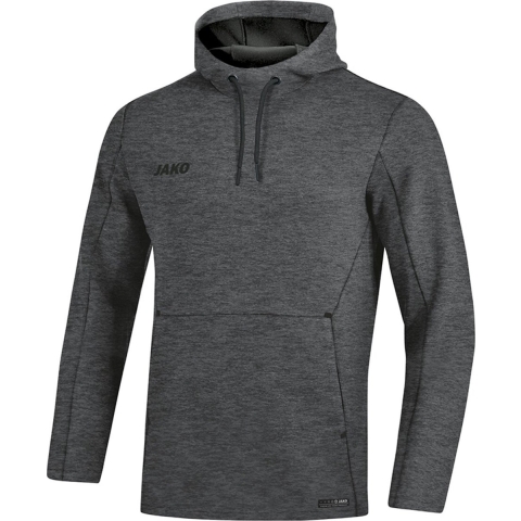 JAKO 6729 Sweater Met Kap Premium Basics - Antraciet Gemeleerd - M