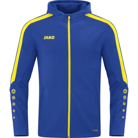 JAKO 6823 Jas Met Kap Power - Royal/Citroen - XL