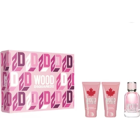 Dsquared2 DSQUARED Wood Pour Femme -Giftset - Eau de toilette 50ml + Bodylotion 50ml + Shower gel 50 ml