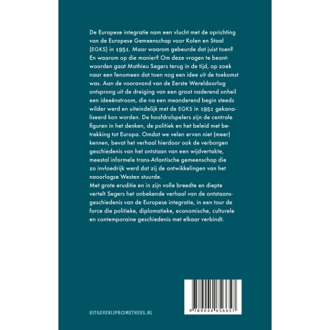 Europa en het idee uit de toekomst (Hardback)