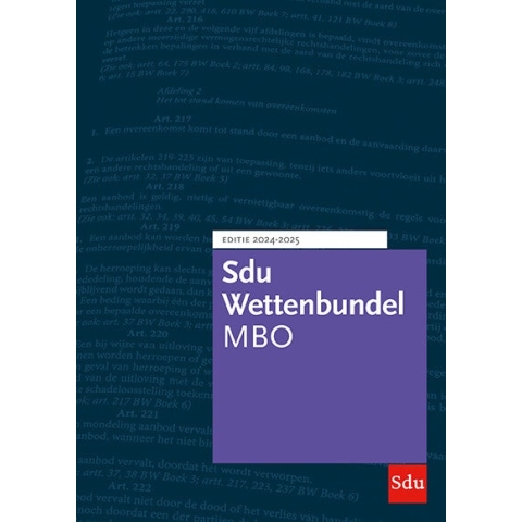 Sdu Wettenbundel MBO (Paperback)
