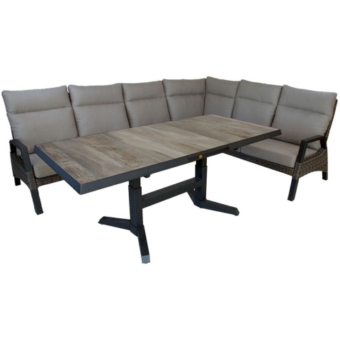 Rollinsville dining hoekset coffee brown - Oosterik home