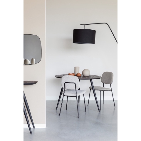Giga Meubel - Eetkamerstoel Beige Stof - Roos - Set van 2