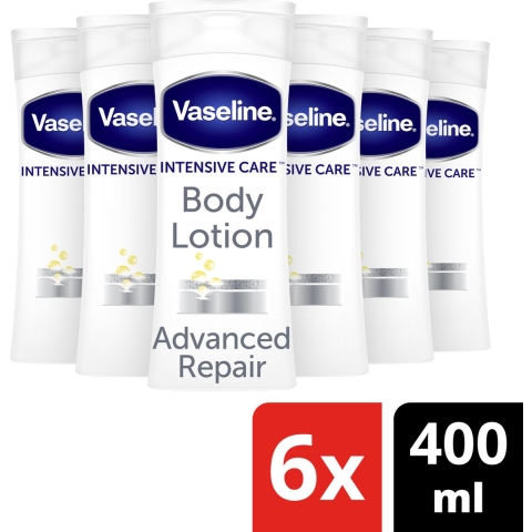 6x Vaseline Bodylotion Advanced Repair 400 ml